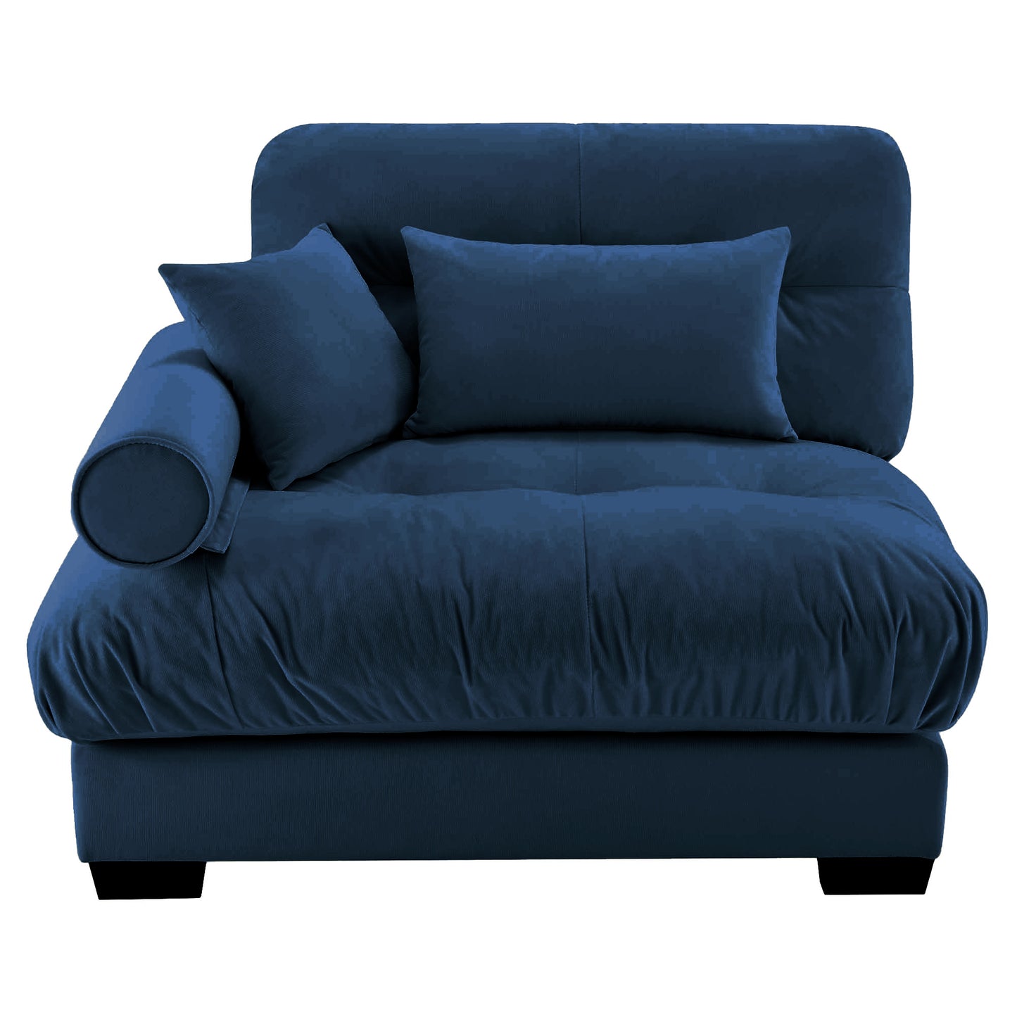 Milano Sofa LSF W/3 pillows - blue image 1