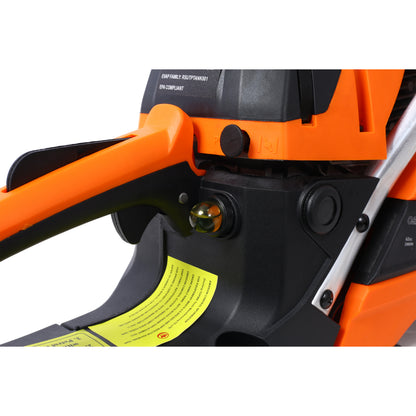 62CC Gas Powered Chainsaw, 20 Inch Oregon Chain&Bar 2-Cycle Petrol Handheld Cordless Chain Saw, Gasoline Gas Chainsaws for Tree Wood Cutting,WITH OREGON CHAIN&BAR,EPA compliant image 10