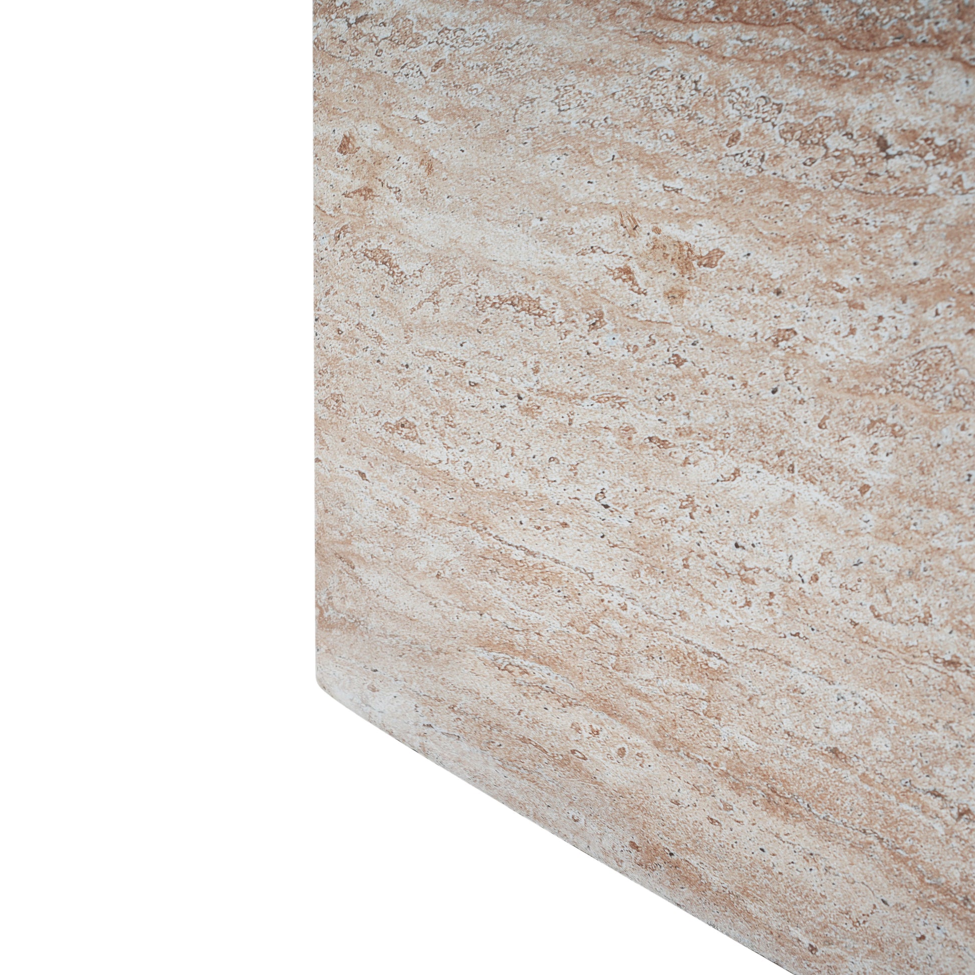 Outdoor/Indoor Square Travertine Lightweight Concrete Side Table image 12
