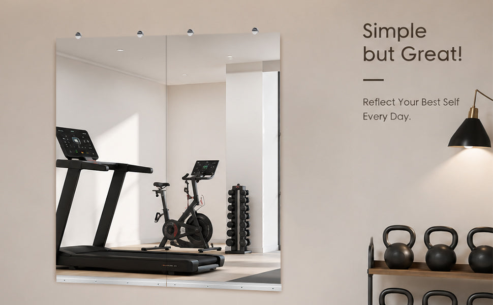 GYM MIRROR 24X48 INCH -2pcs image 8