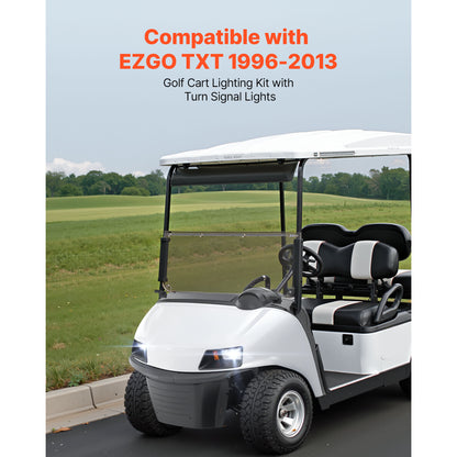 12V Golf Cart LED Headlight Tail Light Kit Legal Street For EZGO TXT 1996-2013 image 3