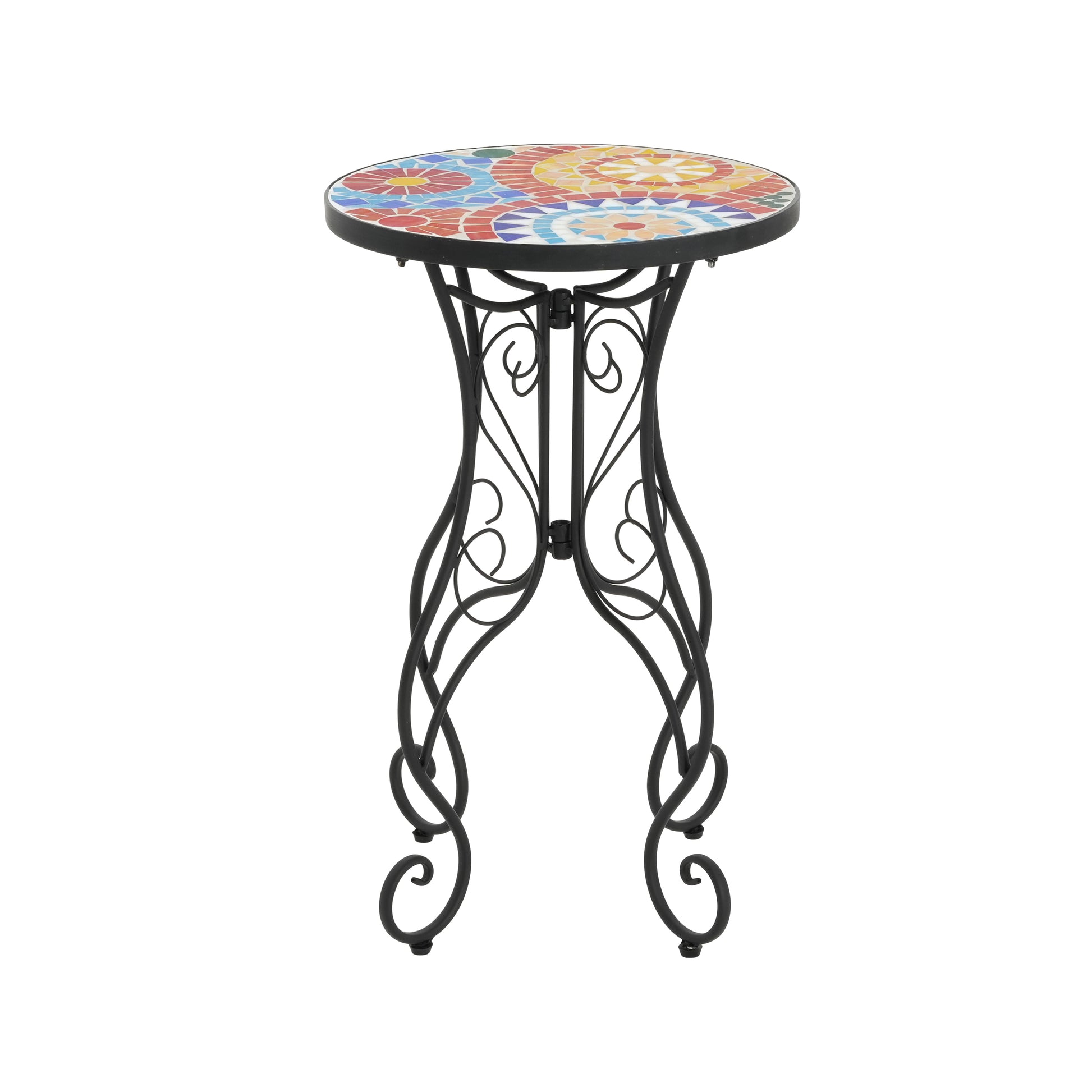 Outdoor Side Table,Colorful+Black image 4