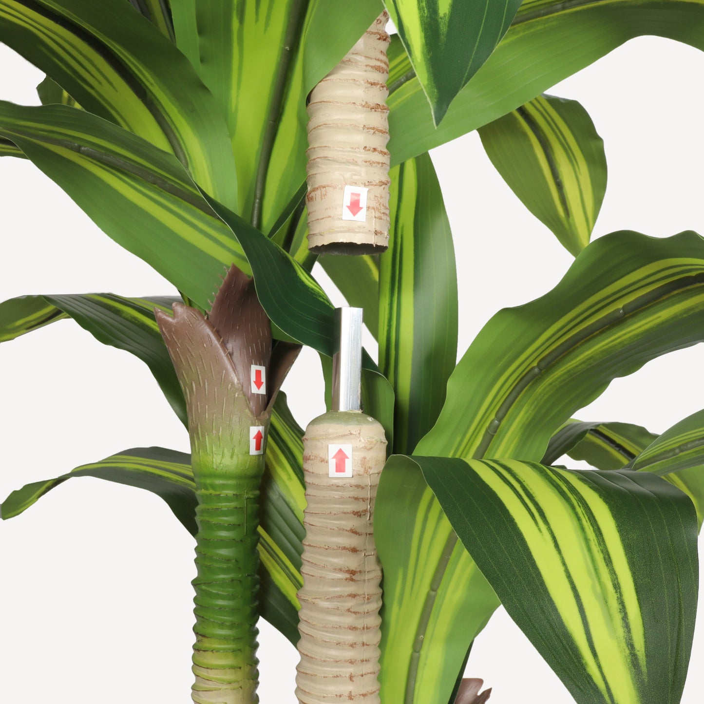 5' Artificial Dracaena Tree with Black Plastic Pot, 1pc/set image 8