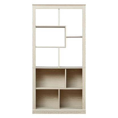 Free Combination Wood Open Bookshelf, Multi Space Display Storage Cabinet, Easy to Assemble Freestanding Bookcase with Anti-Tip Straps, Classified Storage Organizer for Living Room Bedroom Home Office image 11