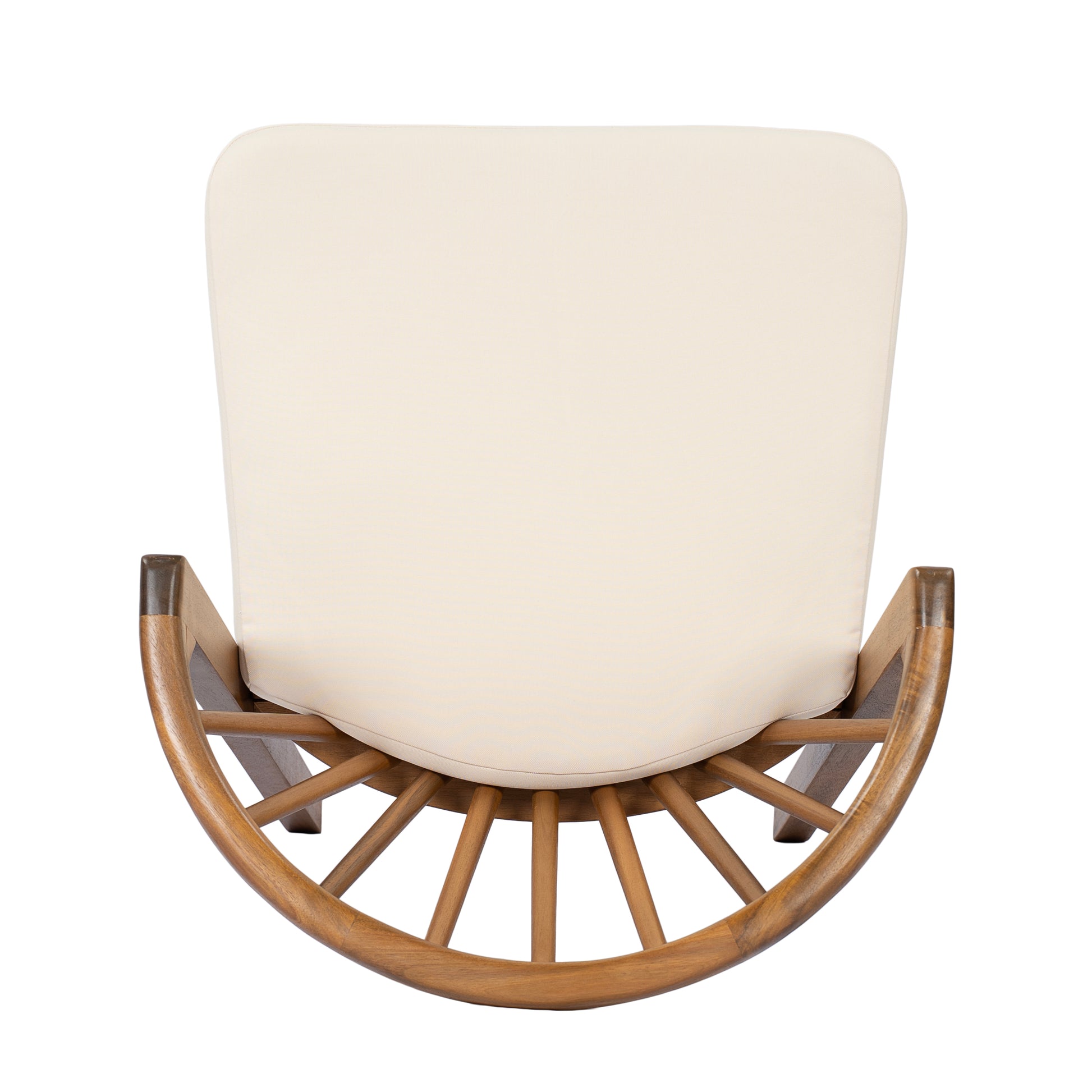 Outdoor Dining Chairs Set of 2, Acacia Wood Patio Chairs with Cream Washable Cushion,for Backyard, Poolside, Garden,Teak image 8
