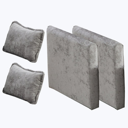 Cloud Sofa Armrests only, Modern Sectional Couch, for Living Room Bedroom and Apartment, Comfy Double Layer Upholstered Seat Cushion, Breathable Chenille Fabric,Gray,SW501EGY image 1