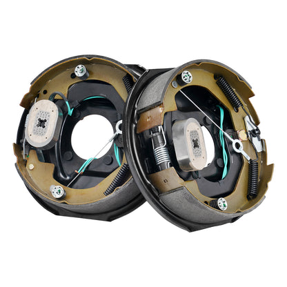 Electric Trailer Brake Assembly, 10" x 2.25", 1 Pair Self-Adjusting Electric Brakes Kit for 3500 lbs Axle, 4-Hole Mounting, Backing Plates for Brake System Part Replacement (1 Right + 1 Left) image 4