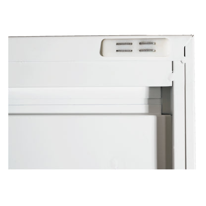 71'' 2 Shapely Doors Cabinet, Metal Storage Cabinet with Doors and Adjustable Shelves, for Bedroom, Living Room, Kitchen(White) image 7