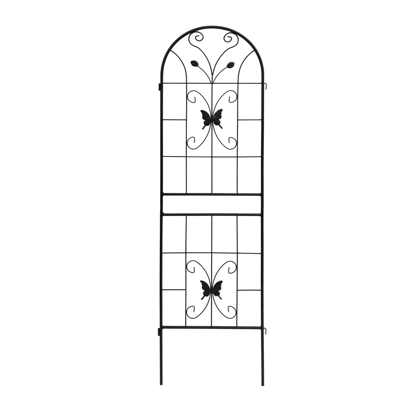 2 Pack Metal Garden Trellis 71" x 19.7" Rustproof Trellis for Climbing Plants Outdoor Flower Support Black image 10
