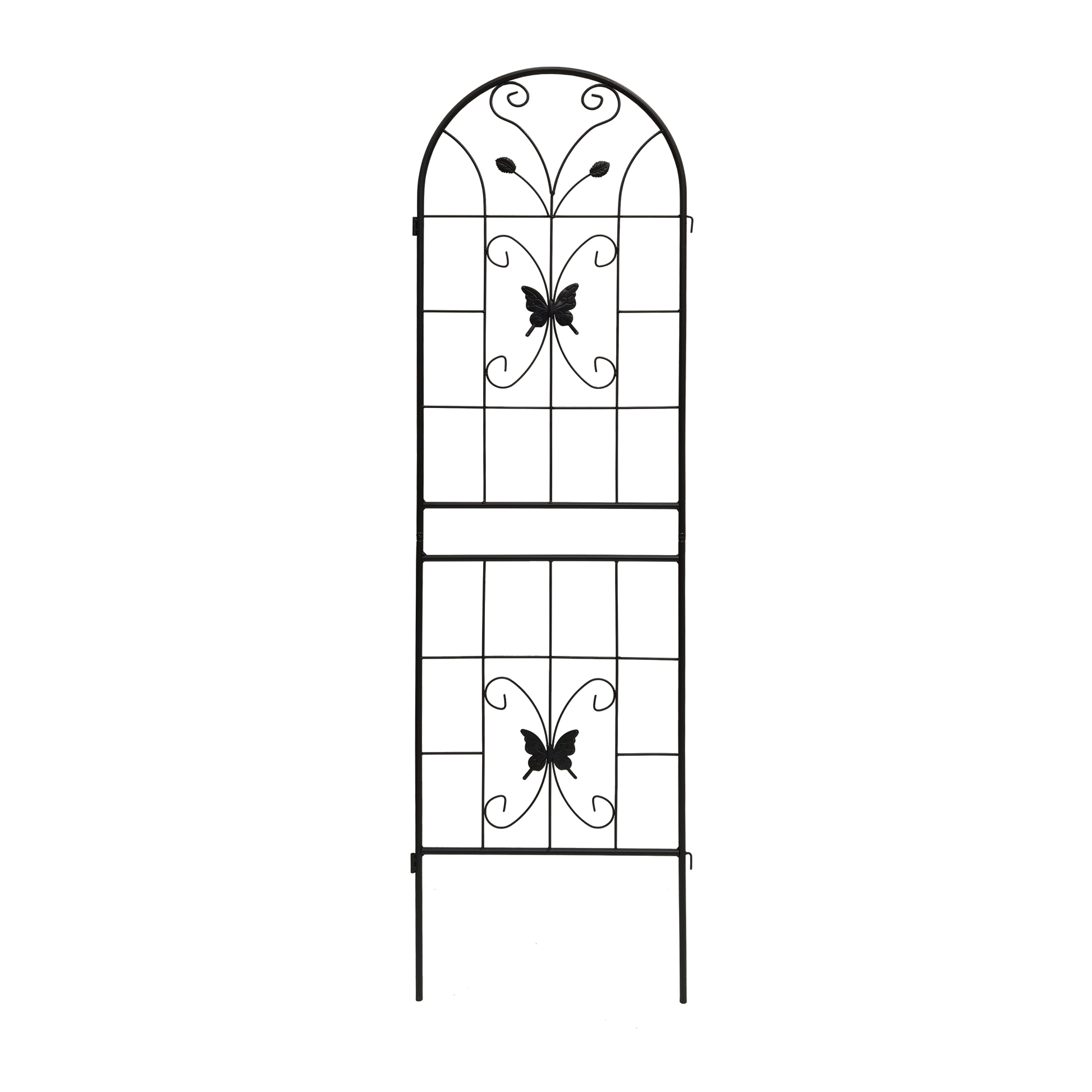 2 Pack Metal Garden Trellis 71" x 19.7" Rustproof Trellis for Climbing Plants Outdoor Flower Support Black image 10