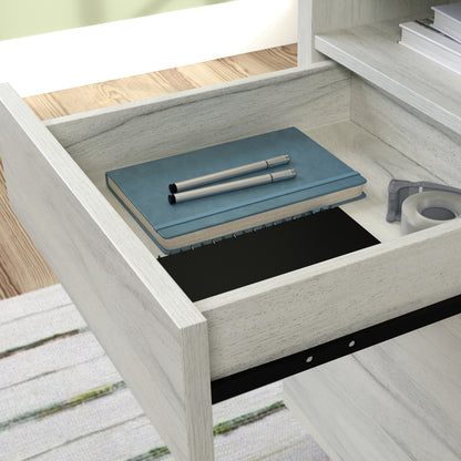 Desk with File Drawer, White finish image 9