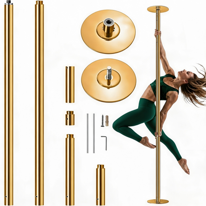 Height adjustable dance pole kit for home studio gym stage