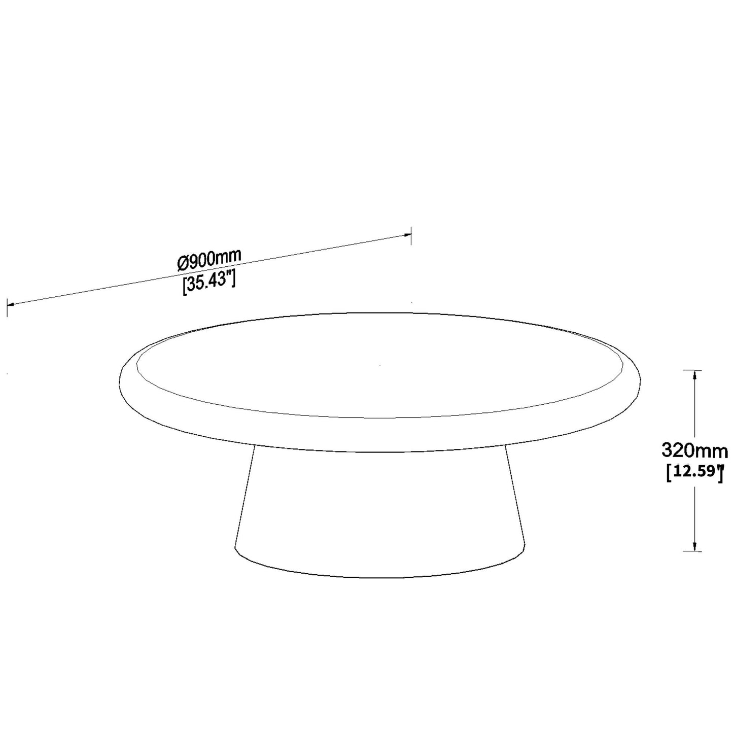 Modern Round Coffee Table, Perfect for Living Room Decor,Assembly Required image 7