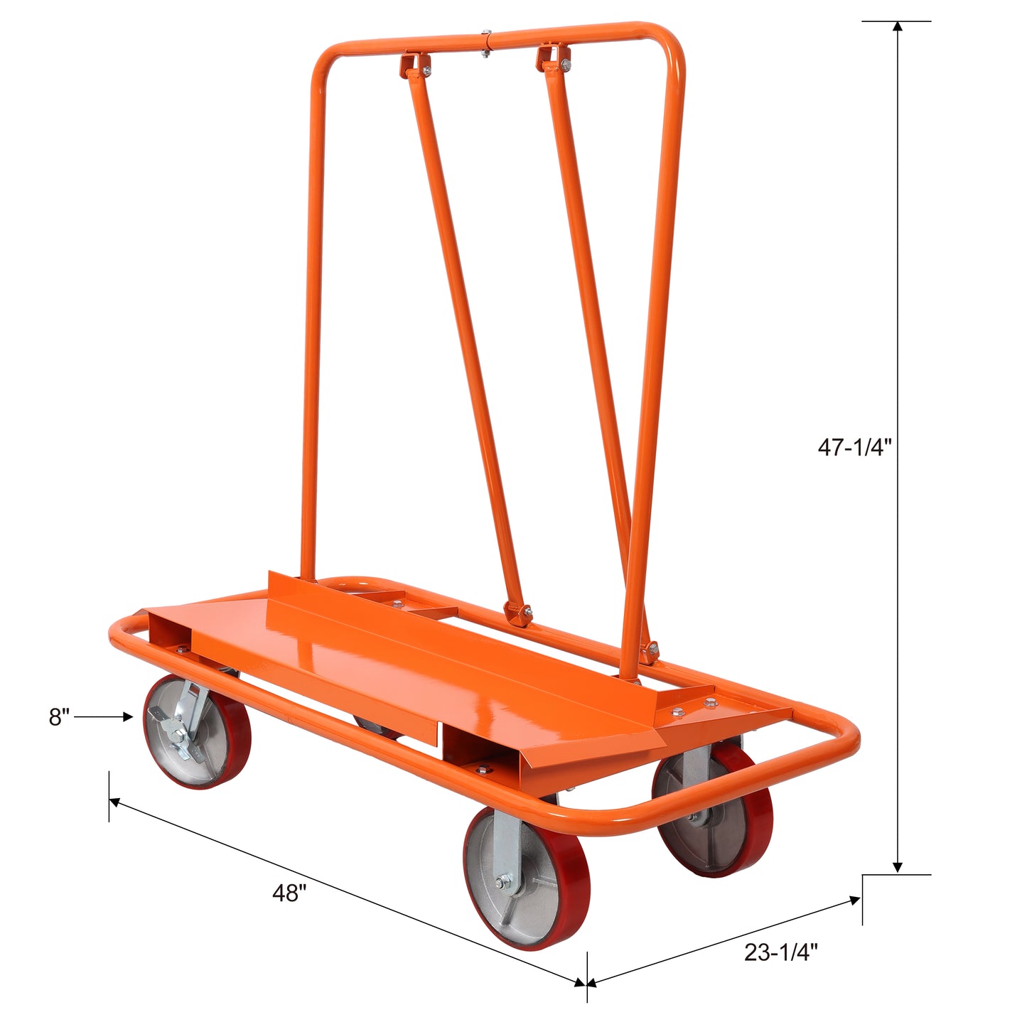 Heavy Duty Drywall Sheet Cart & Panel Dolly 3300lbs load capacity, panel service cart, 8" Polyurethane Wheel on Steel Hub image 10