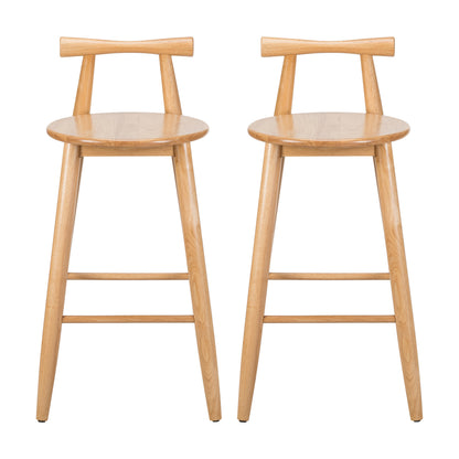 Grove Indoor Rubberwood Barstool, Natural Finished, Set of 2 image 3