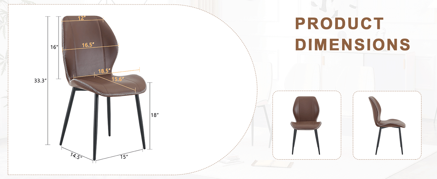 Sponge Seat Cushion of Brown Coffee Dining Chair