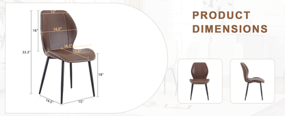 Sponge Seat Cushion of Brown Coffee Dining Chair