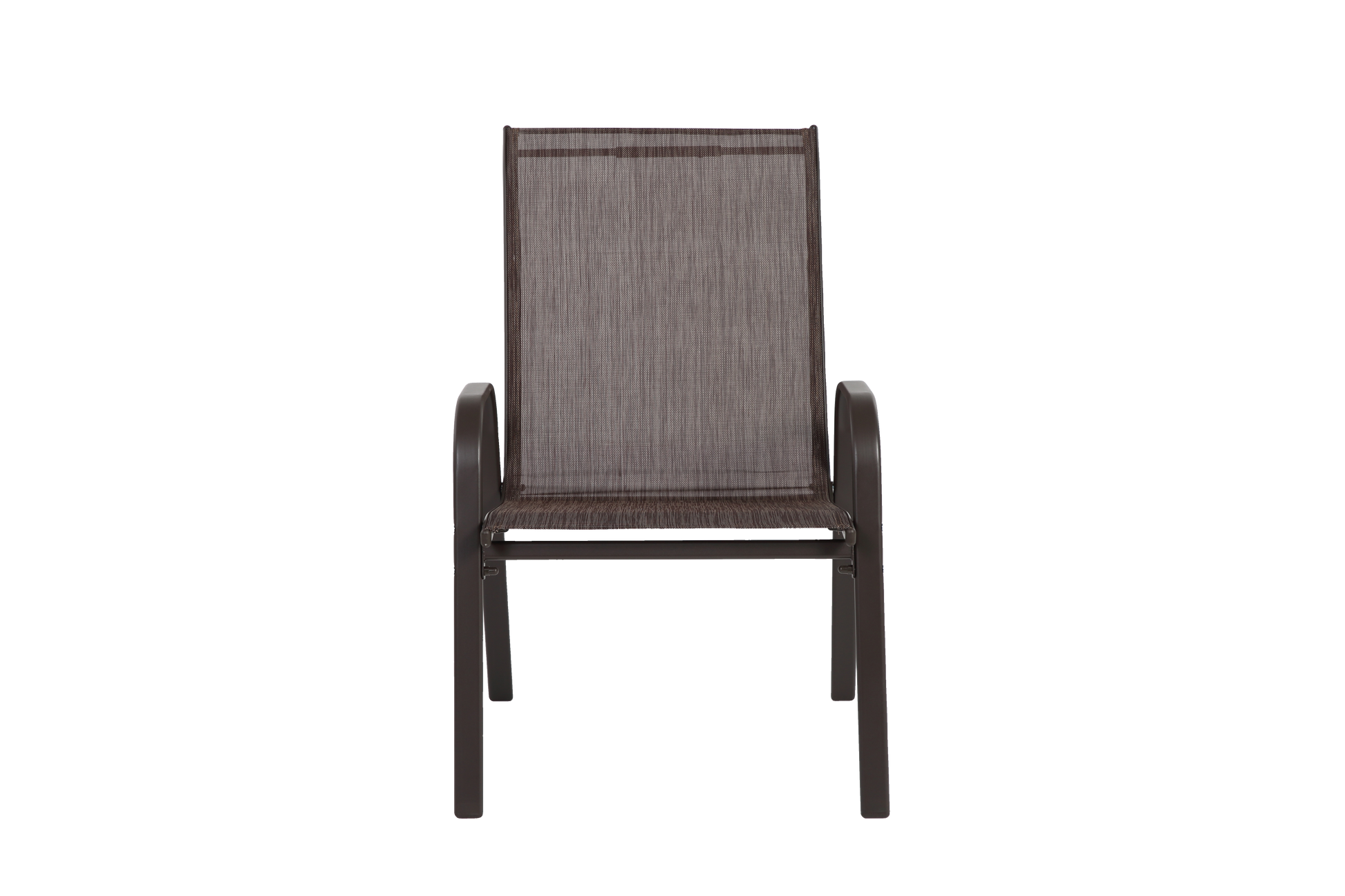 4 Piece Patio Chairs, Outdoor Camping Chairs with Breathable Textilene Fabric, Set of 2 Garden Chairs with Armrest High Backrest for Garden Patio Pool Beach Yard Space Saving (Brown) image 12