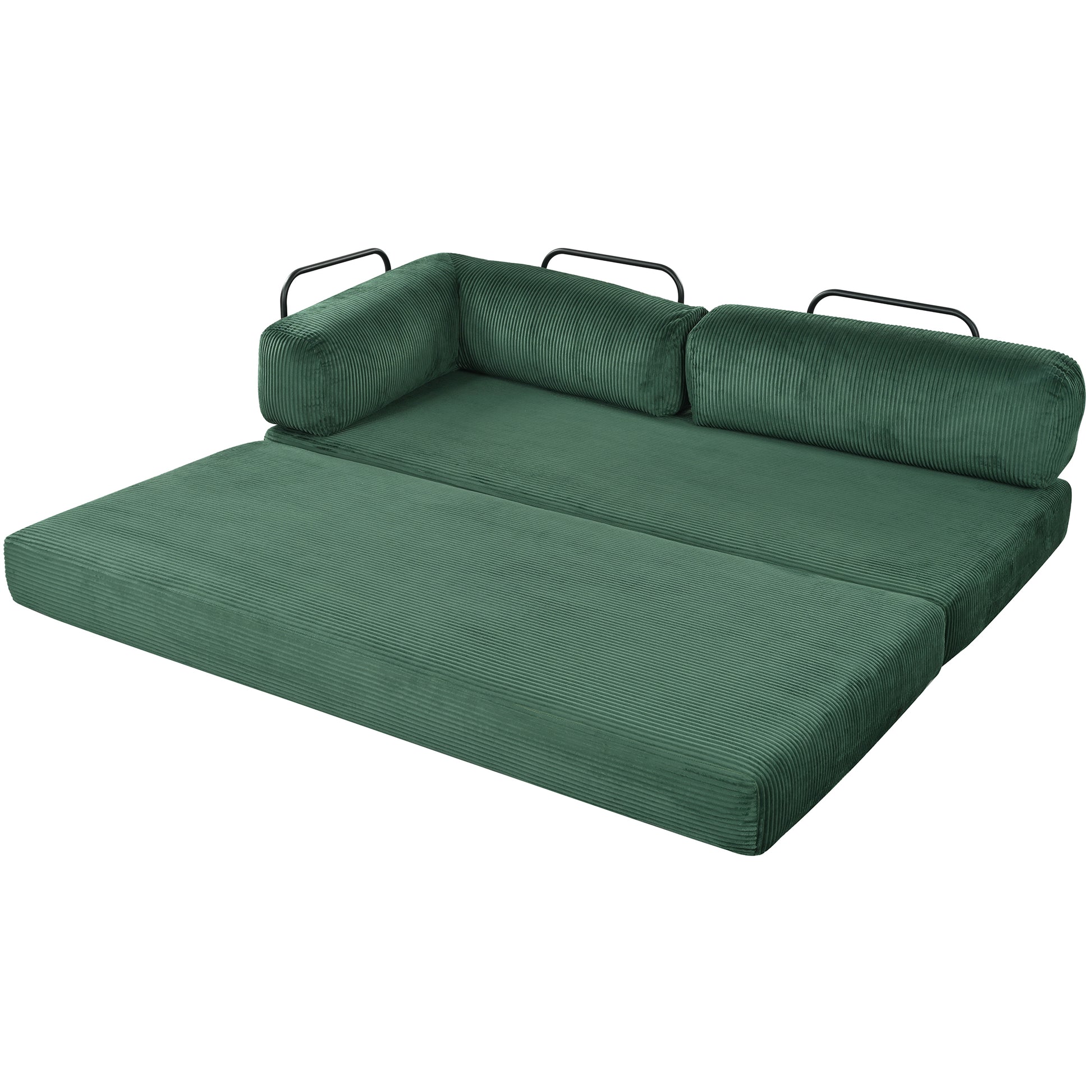 U_Style L-Shaped Modular Sofa Bed in Corduroy Fabric, Ideal for Living Rooms and Apartments(old sku:WY000463AAC) image 11