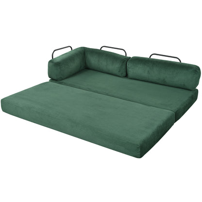 U_Style L-Shaped Modular Sofa Bed in Corduroy Fabric, Ideal for Living Rooms and Apartments(old sku:WY000463AAC) image 11
