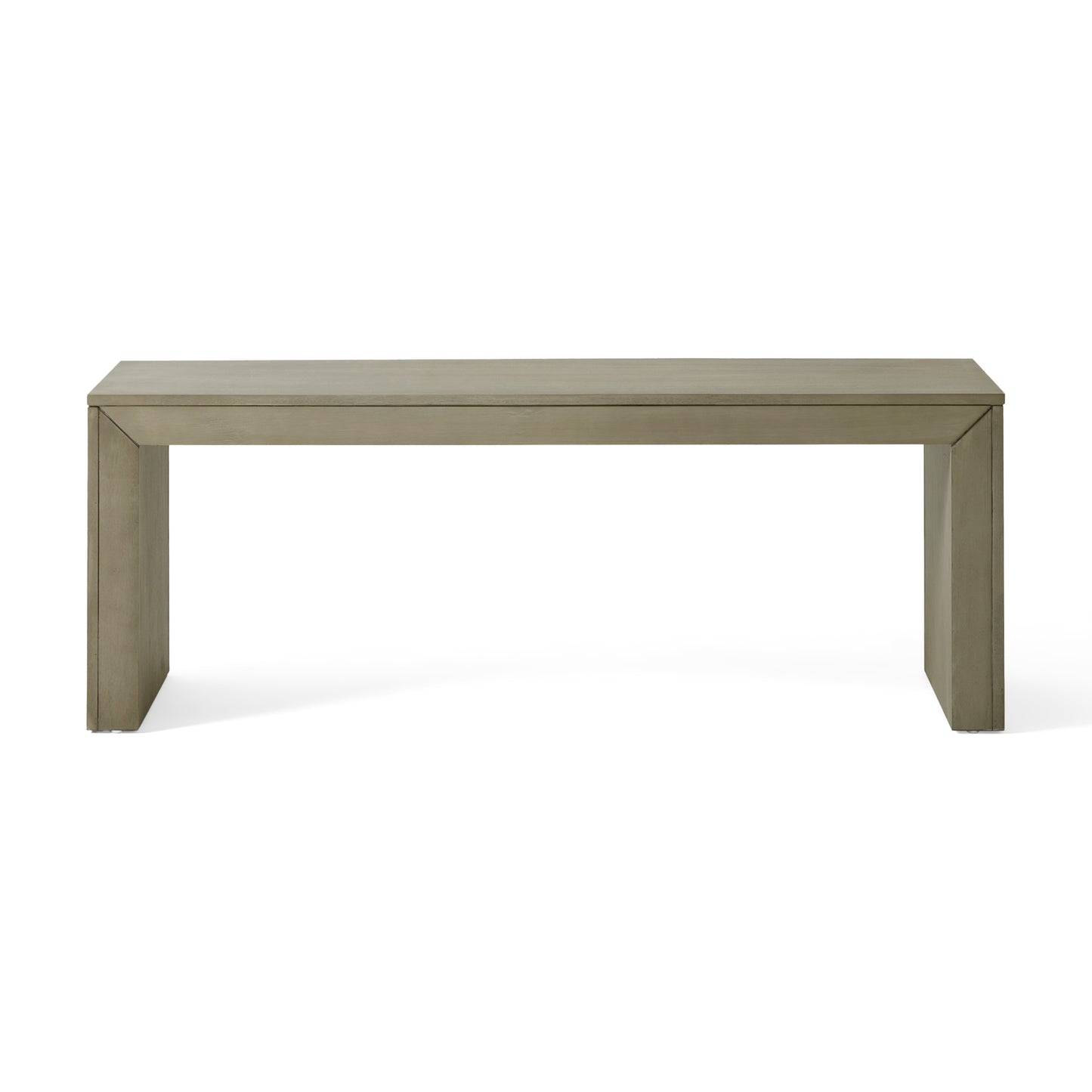 Acacia Wood Dining Bench, Light Gray Oak image 10