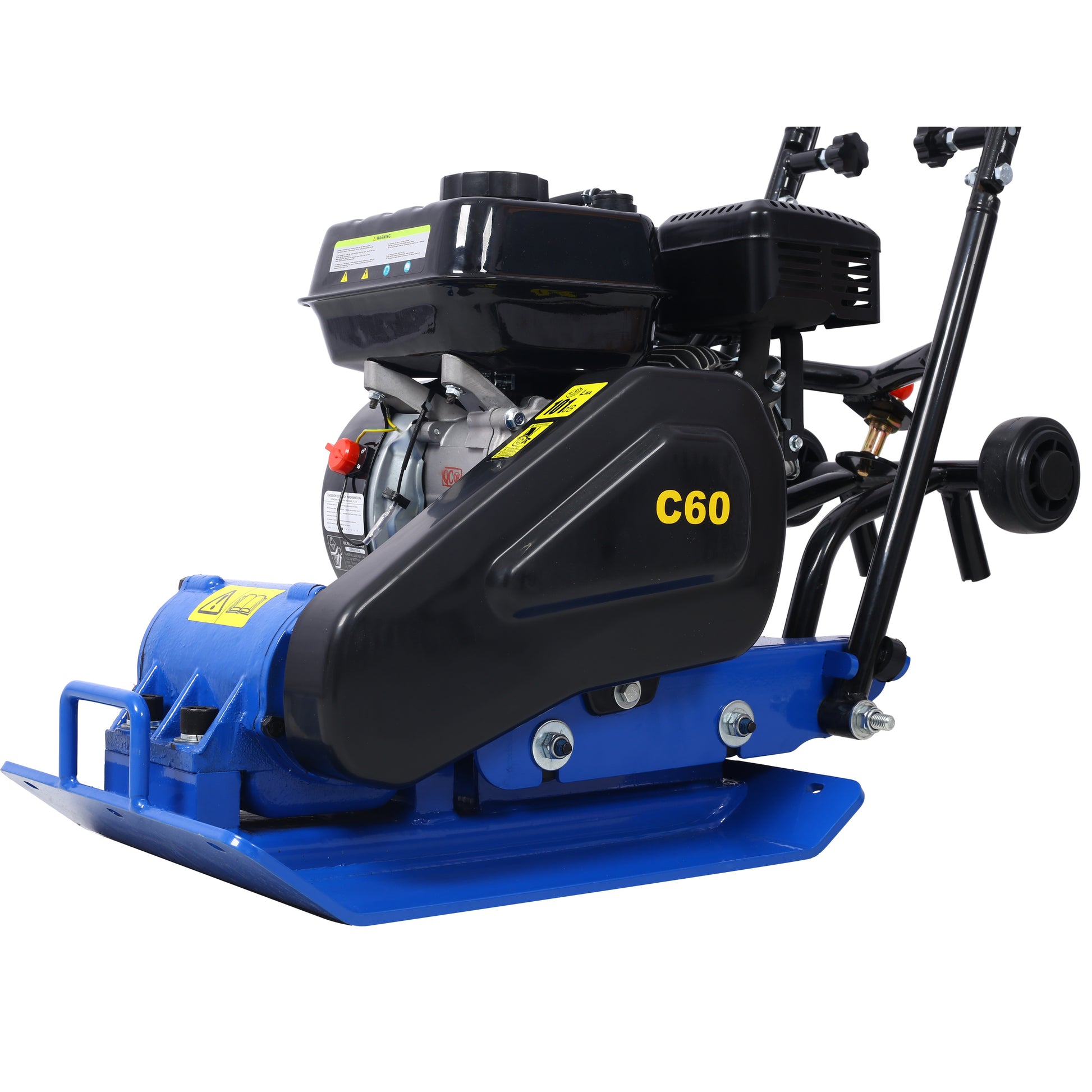 212cc 7.0HP 5600VPM Gas Vibration Compaction Force 20 x 14 inch Plate Compactor w/Built-in Wheel,EPA compliant image 7