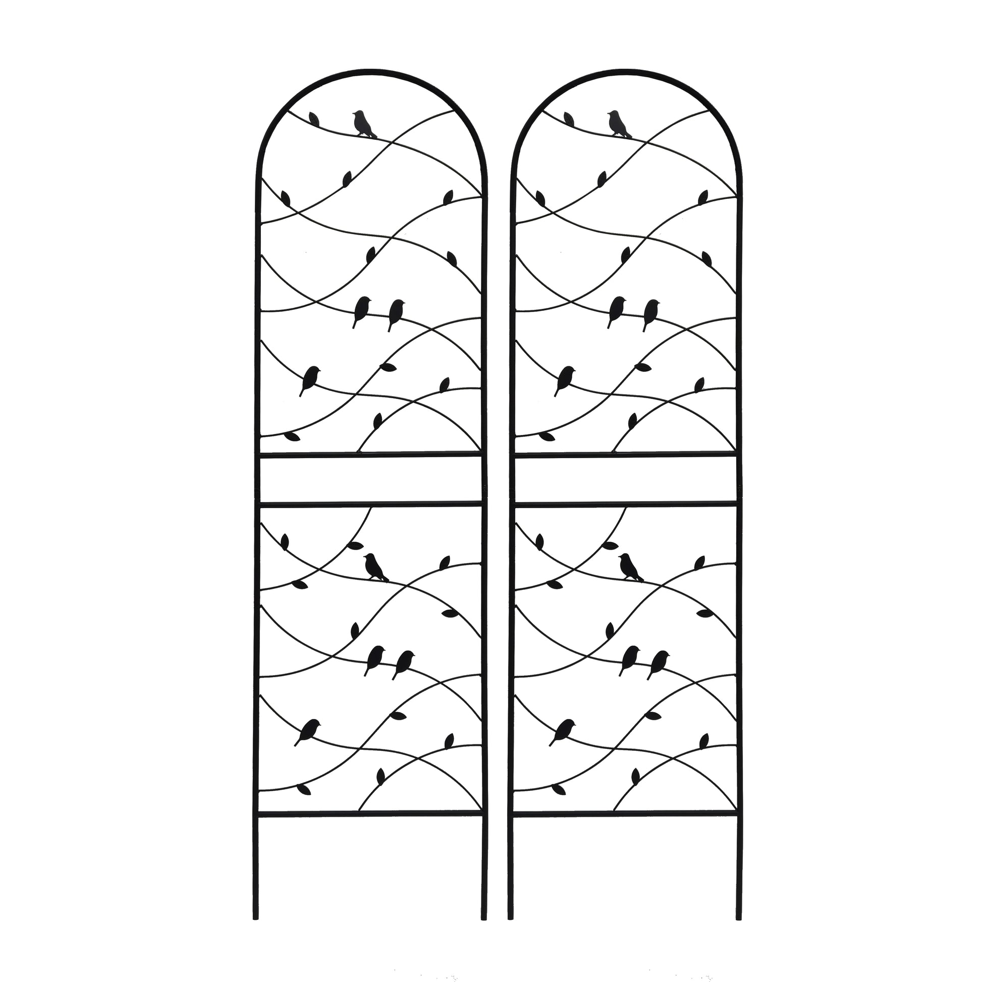 4 Pack Metal Garden Trellis 71" x 19.7" Rustproof Trellis for Climbing Plants Outdoor Flower Support Bird Deco Black image 10