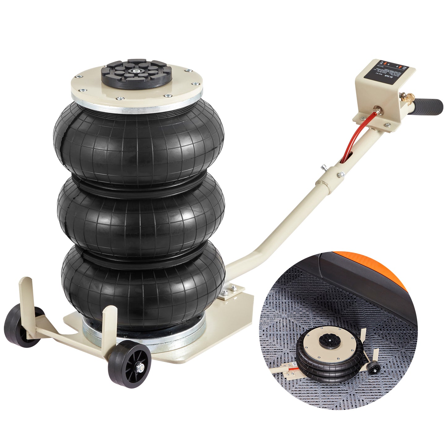 Triple Bag Air Jack 3 Ton/6600 lbs Pneumatic Jack for Car SUV Lifting image 1
