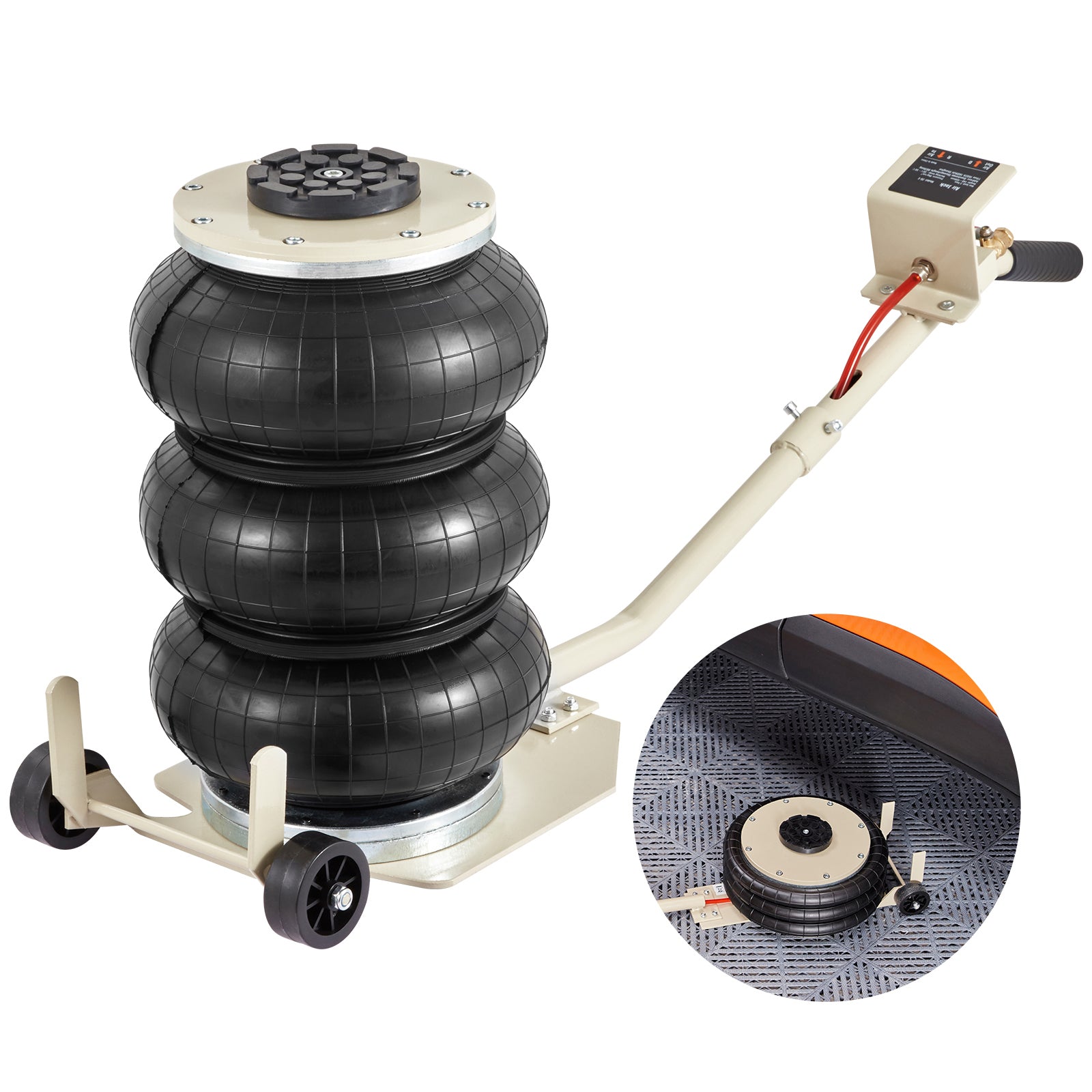Triple Bag Air Jack 3 Ton/6600 lbs Pneumatic Jack for Car SUV Lifting image 1