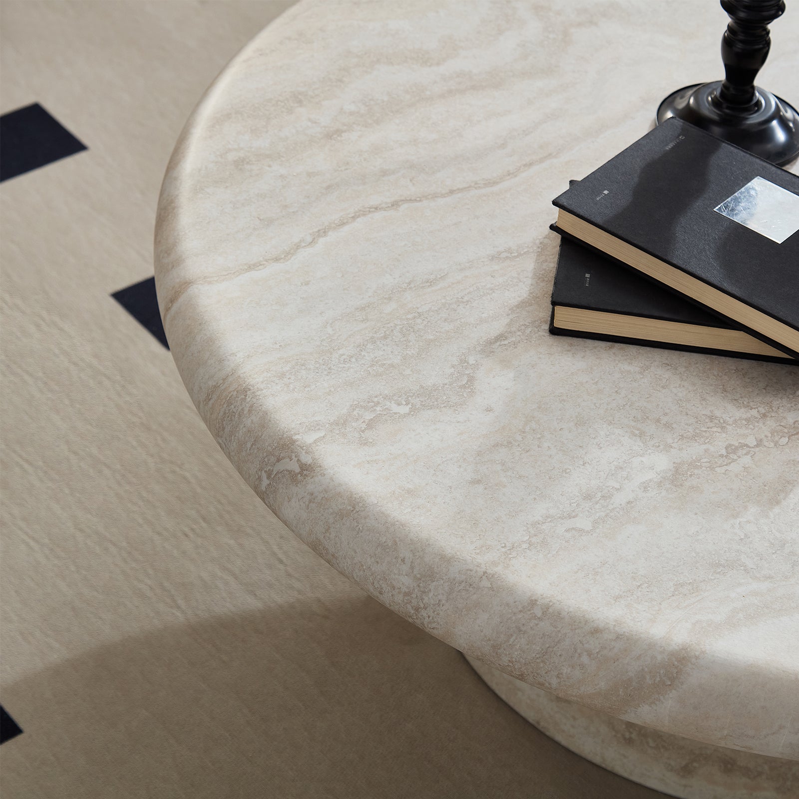 Modern Round Coffee Table, Perfect for Living Room Decor,Assembly Required image 5