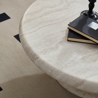 Modern Round Coffee Table, Perfect for Living Room Decor,Assembly Required image 5