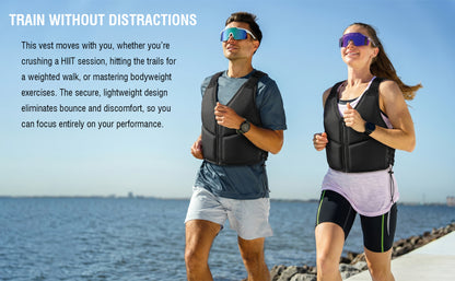 10LBS Adjustable Weighted Vest for Women, Breathable Workout Vest with Zipper & Lace-Up Design, for Running, Walking & Strength Training image 3