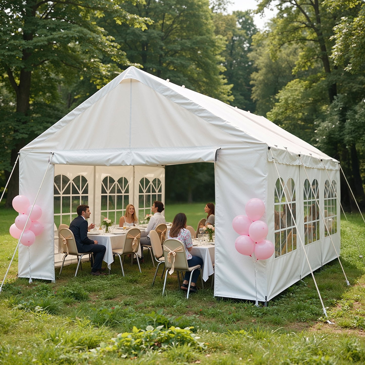 10'x20' Carport Car Canopy Party Tent Outdoor Gazebo with Removable Sidewalls Outdoor Gazebo Commercial Tents for Parties Wedding BBQ image 1