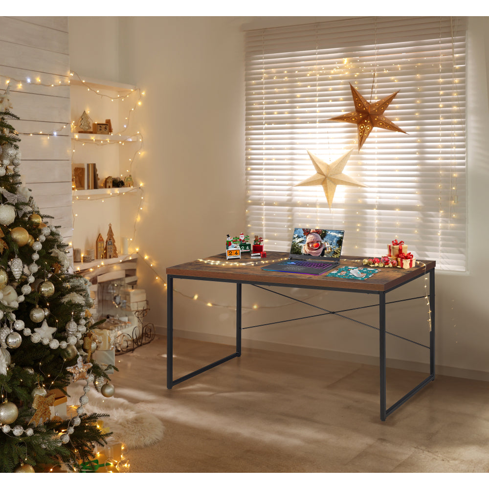Bob Weathered Oak & Black Finish Writing Desk