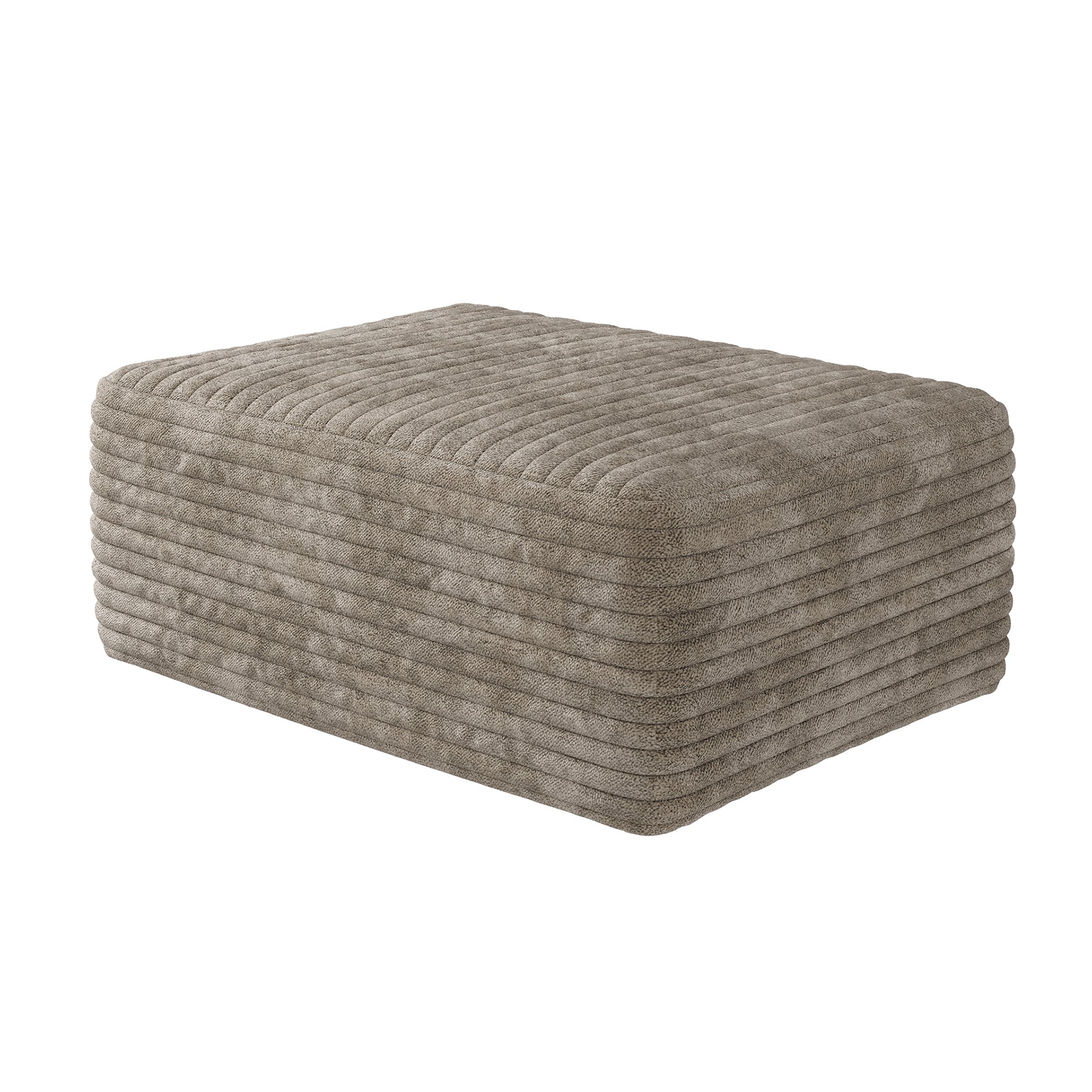 37.40"Sofa ottoman,No Assembly Required,Camel(Plush Corduroy Fabric) image 5