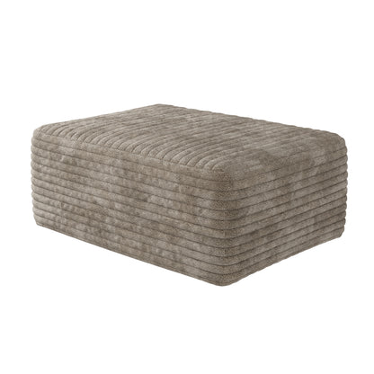 37.40"Sofa ottoman,No Assembly Required,Camel(Plush Corduroy Fabric) image 5