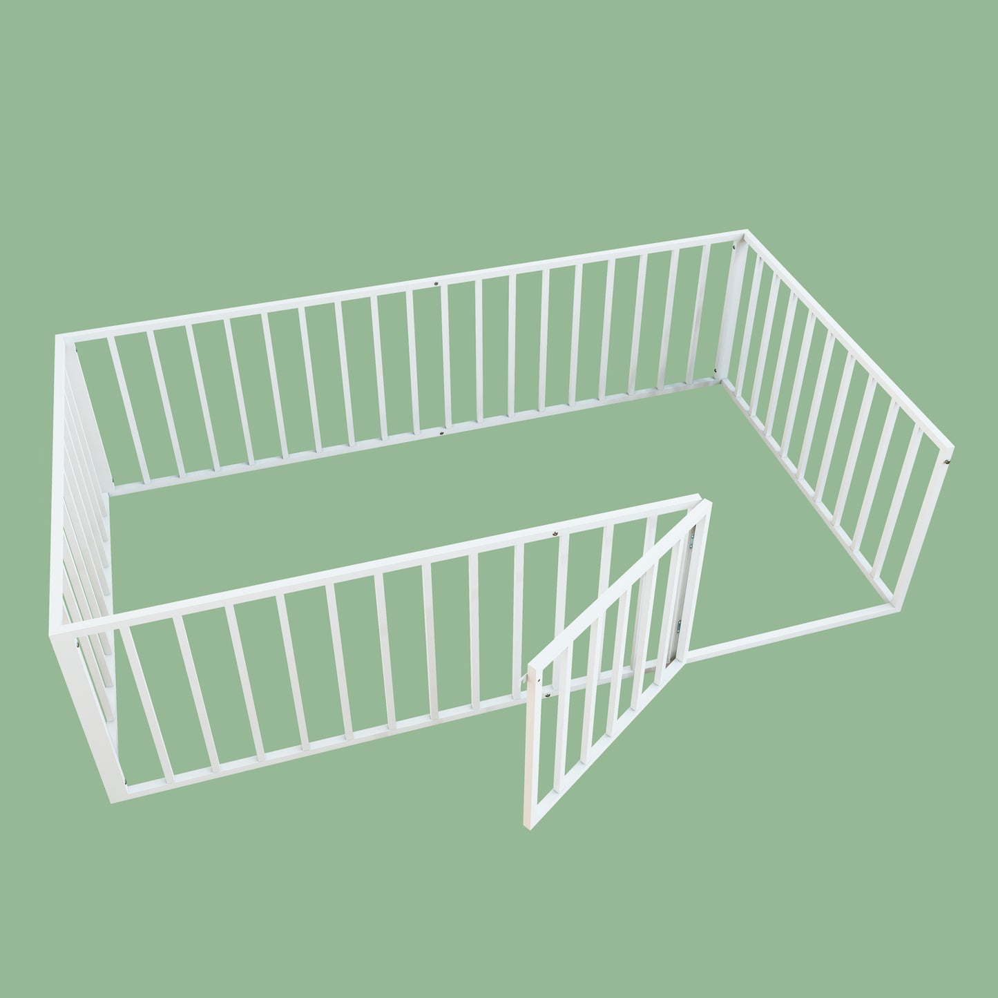 Metal Platform Bed Mattress Foundation with Steel Slat Support No Box Spring Needed Easy Assembly White image 8