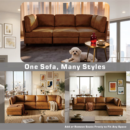 Modern Modular Corner Sofa Foil fabric Freely Configurable with image 2