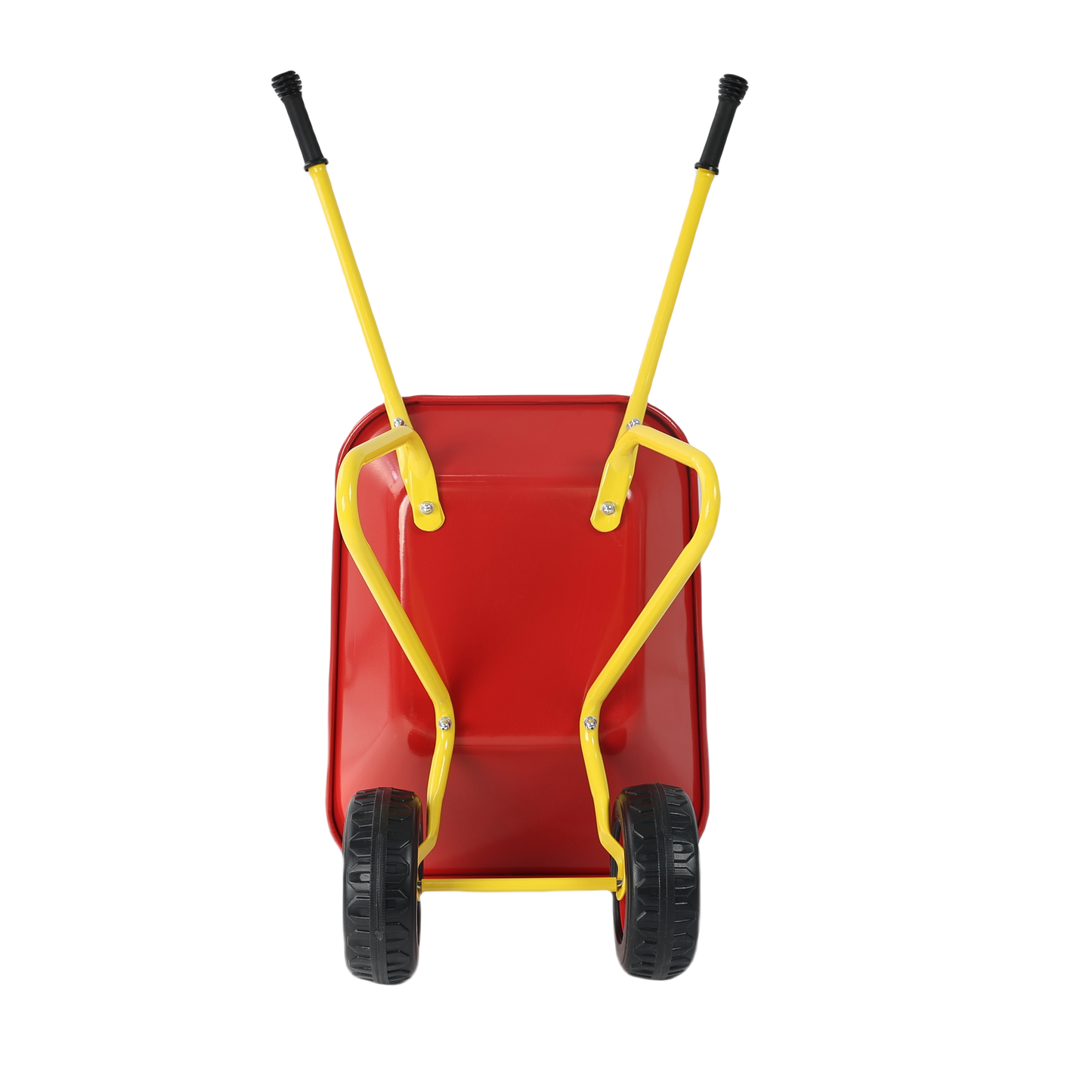 Children's metal trolley, Load-bearing capacity: 33LBS,children's heavy vehicle, metal structure two-wheeled trolley, steel pallet, can be used in gardens, loading leaves, soil, sand, etc. (red) image 2