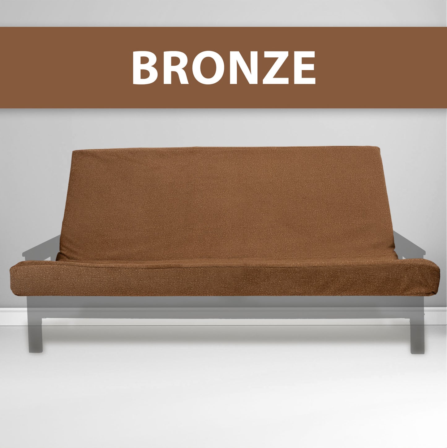 Memory Foam Infused Futon Mattress Full XL – Washable Removable Cover, Heavy-Duty Zipper, Thick Foldable Sofa Bed Cushion for Guest Room, Apartment, Dorm (Frame NOT Included) image 8