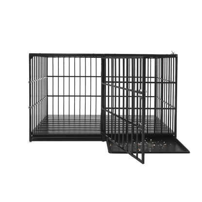61" Extra Large Heavy Duty Dog Crate Dog cage Strong Metal Dog Kennels and Pens Crates for Large Dogs image 12