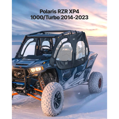 UTV Cab Enclosure Upper Doors Zipper for Polaris RZR XP4 1000/Turbo 2014-2023 image 4