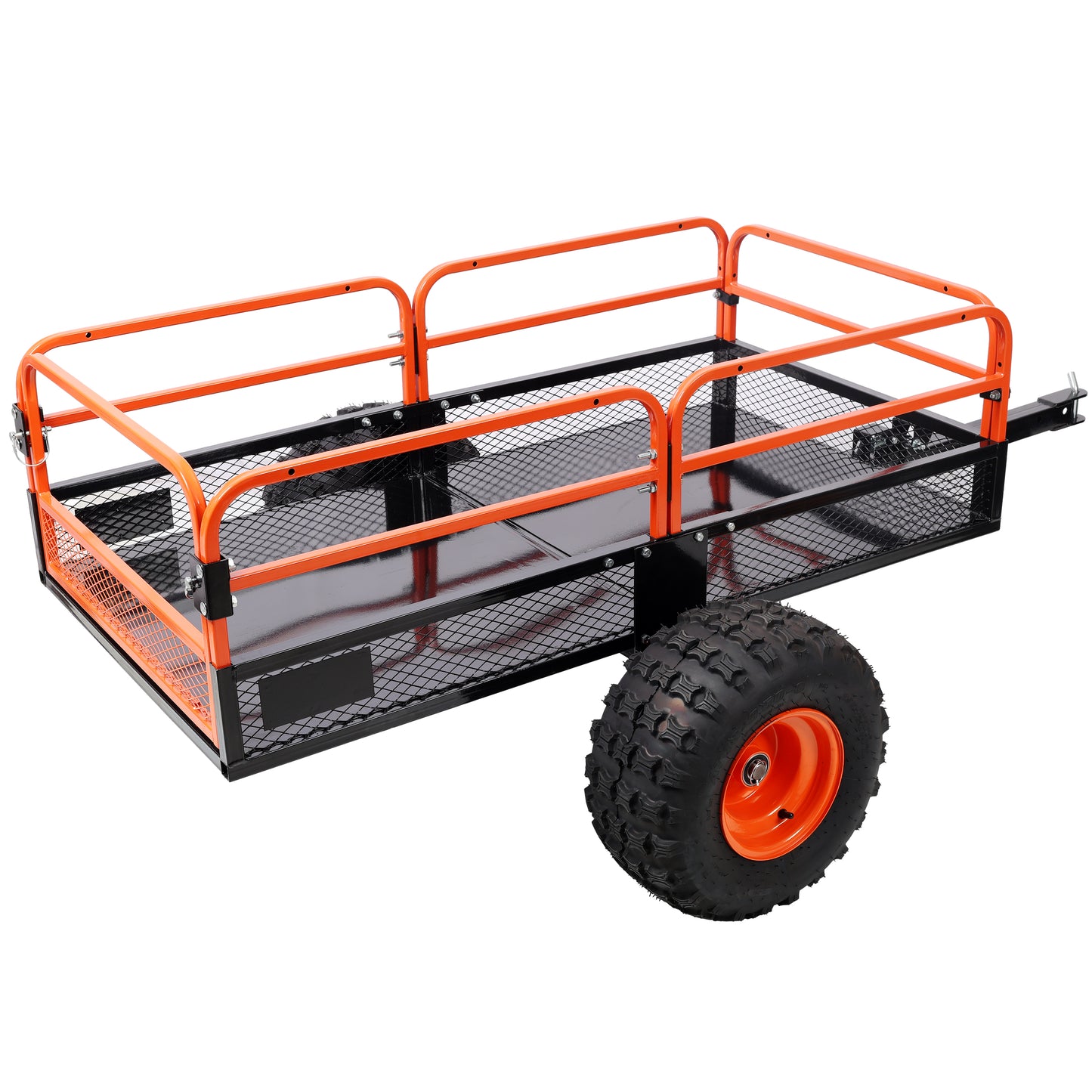 Heavy-Duty Tow-Behind Dump Cart 1500 lbs Load Capacity for ATV UTV Lawn Mower Tractor Yard Garden Farm Hauling image 11