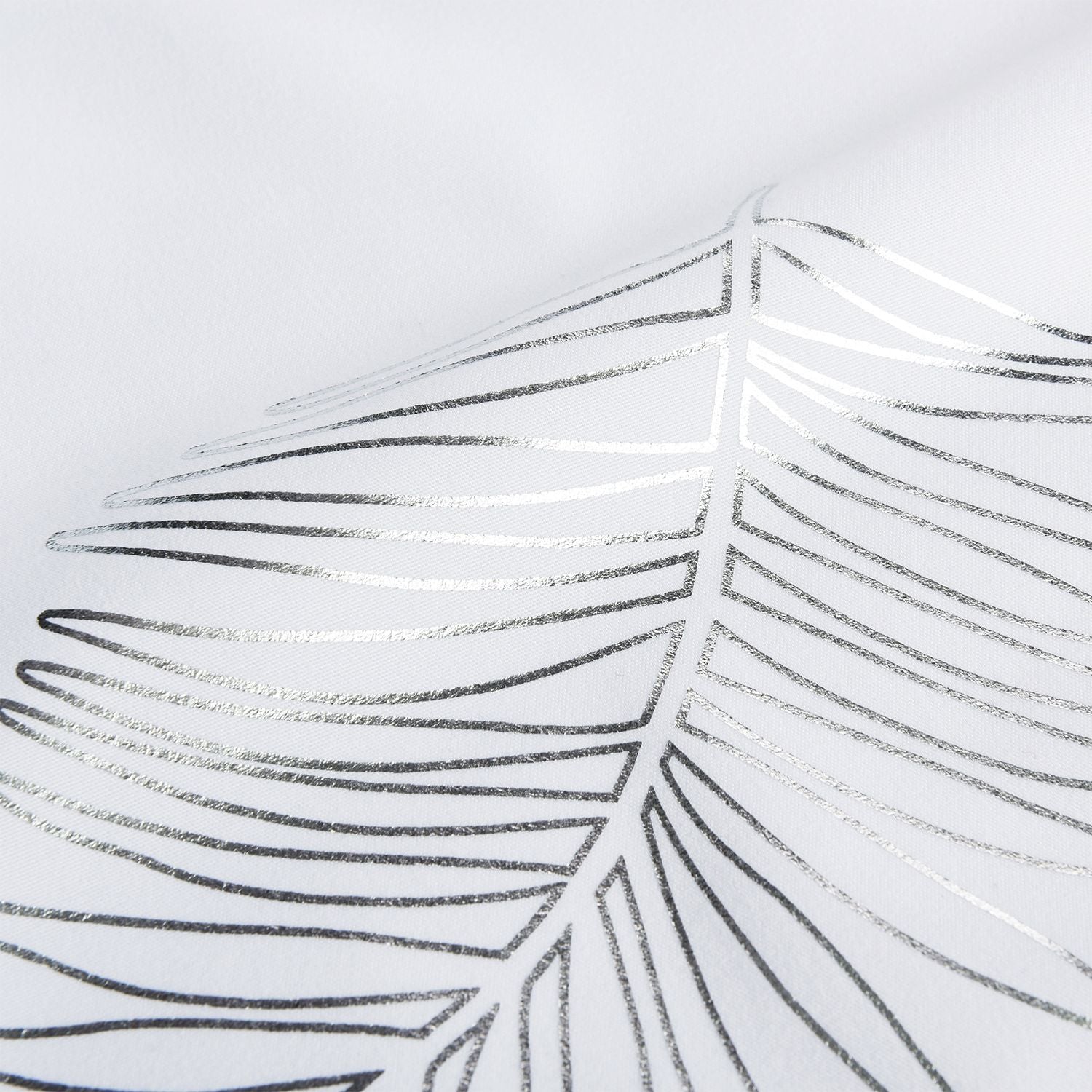 1 Piece Glitterr Foil Palm Tree Leaf Printed Shower Curtain, Modern Tropical Fabric Shower Curtains for Bathroom Decor,  image 4