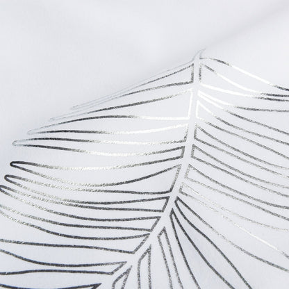 1 Piece Glitterr Foil Palm Tree Leaf Printed Shower Curtain, Modern Tropical Fabric Shower Curtains for Bathroom Decor,  image 4