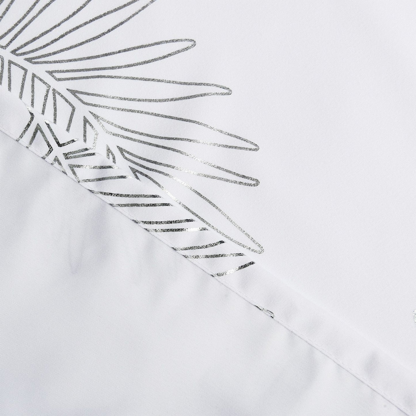 1 Piece Glitterr Foil Palm Tree Leaf Printed Shower Curtain, Modern Tropical Fabric Shower Curtains for Bathroom Decor,  image 5