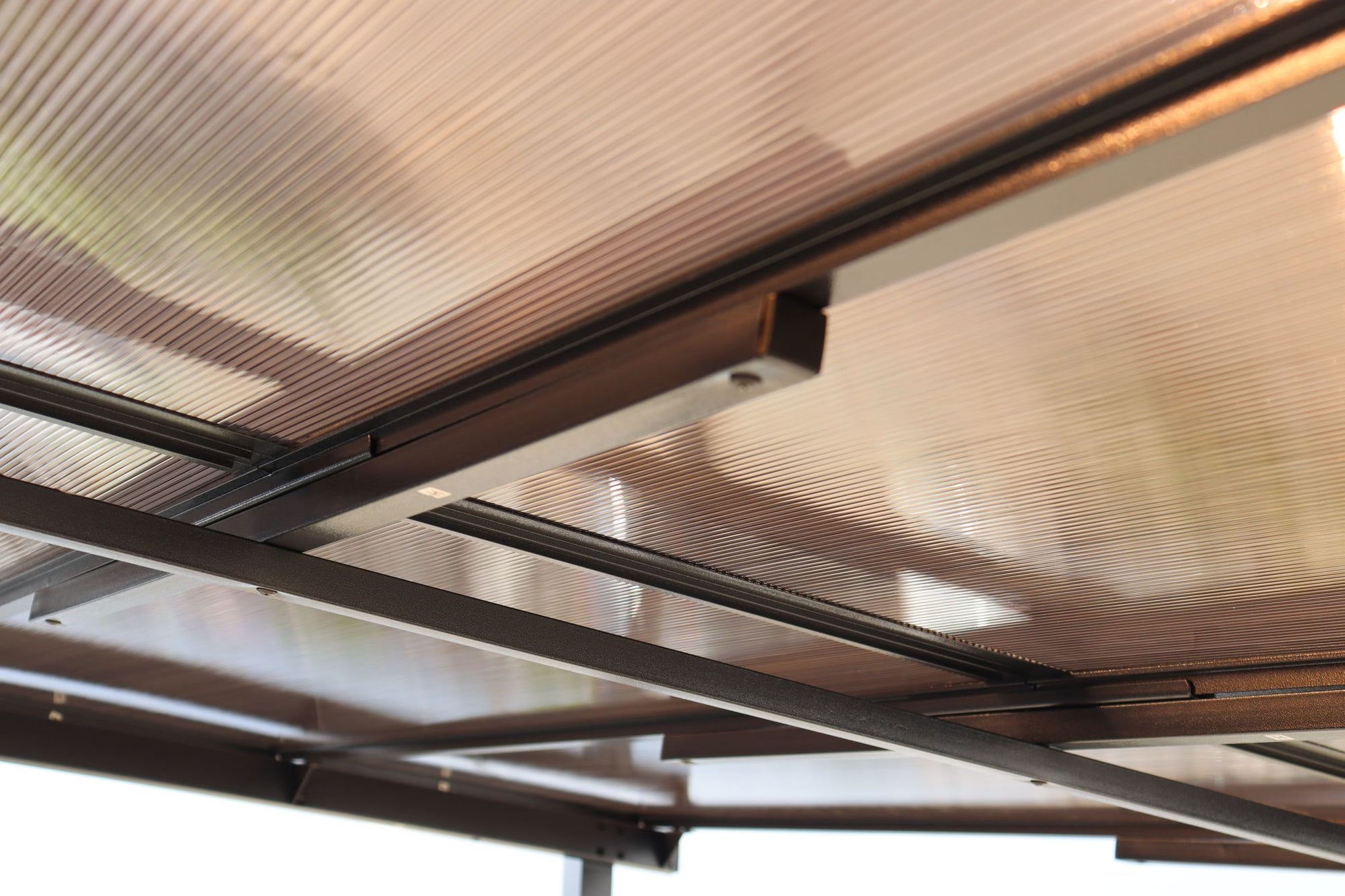 10' x 10' Outdoor Pergola Gazebo,Wall-Mounted Lean to Metal Awning Gazebo with Roof,Large Heavy Duty for Patio,Decks,Bac image 13