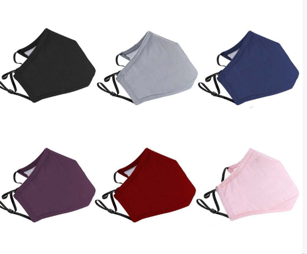 100% Cotton 4-Layer Reusable Face Mask - 2PK image 3
