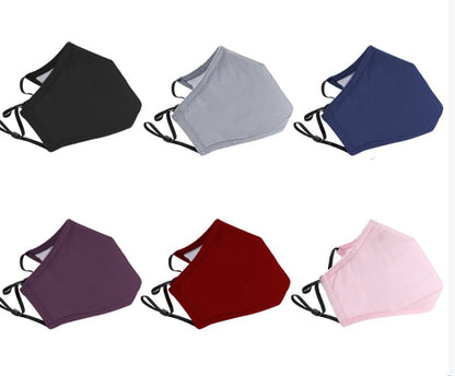 100% Cotton 4-Layer Reusable Face Mask - 2PK image 1