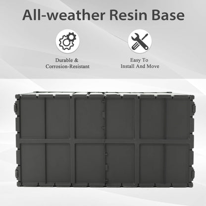 100 Gallon Outdoor Storage Deck Box Waterproof, Large Patio Storage Bin for Outside Cushions, Throw Pillows, Garden Tool image 7